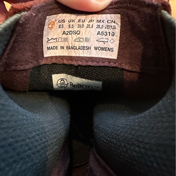 Timberland Courmayeur Valley Chelsea Boot Burgundy Women's 8.5 - Picture 6 of 9